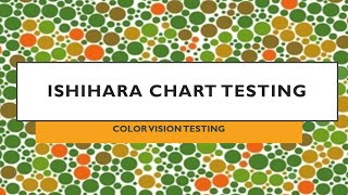 Ishihara chart Testing and Interpretation [upl. by Suirtimed]