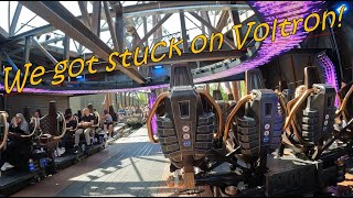 We got stuck on Voltron  Europapark Germany Interrupted amp uninterupted onride POV [upl. by Macri639]