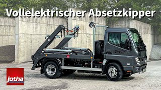 Jotha CombiCon 3512 Vollelektrischer Absetzkipper eCanter [upl. by Nashner]