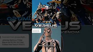 Optimus prime jetwing Vs ANTI VENOM marvel spiderman optimusprime transformers shorts [upl. by French807]