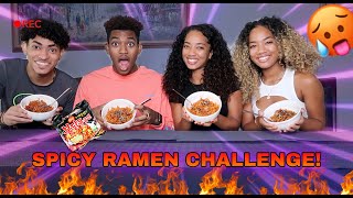 SPICY RAMEN CHALLENGE  FT THE TSANG TWINS [upl. by Yror578]