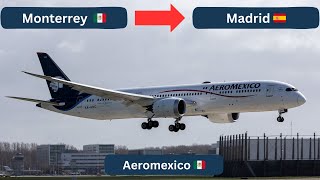 TRIPREPORT  Aeromexico PREMIER  Monterrey  Madrid  Boeing 7879 [upl. by Evin]