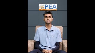 PEA Learning Experience from our student Mr Nikhil Sah [upl. by Narf]