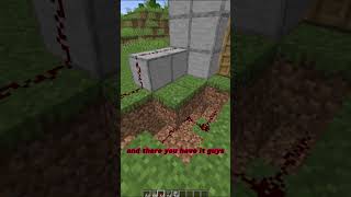 Easy Redstone Door In Minecraftminecraft minecraftshorts [upl. by Barrett230]