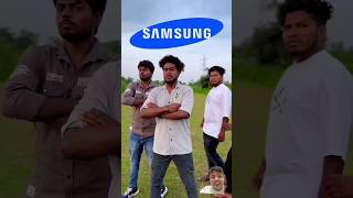 iphone aur samsung ki takkar😅 realfools realfoolsteam surajroxcomedyvideo shortsfeed viralvideo [upl. by Brezin]