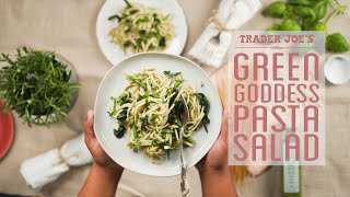 Green Goddess Pasta Salad Recipe  Trader Joes [upl. by Engen]