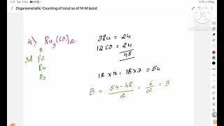 Organometallic Compoundshow to count total number of MM bond Part5ExamplesKannada [upl. by Caddaric608]