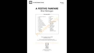 A Festive Fanfare  Brian Balmages [upl. by Mishaan]