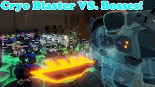 Cryo Blaster VS Bosses  Tower Defense X [upl. by Daugherty393]