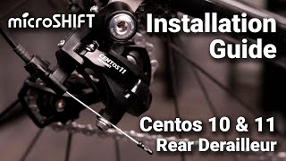 Centos 10 and Centos 11 Road Rear Derailleur Installation [upl. by Anwahsal620]