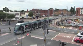 Nottingham Trams 1st day of new routes to Toton Lane amp Clifton South [upl. by Bergstein]