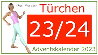 Türchen 23 🎄15 min Adventskalender 2023  StoffwechselWorkout ohne Geräte im Stehen [upl. by Gamber]