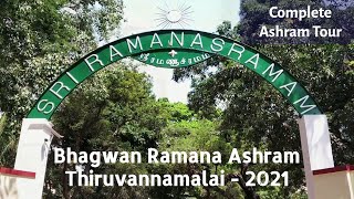 Sri Ramana Maharshi Ashram Tiruvannamalai  Full Tour and Story Bhagwan Ramana Tiruvannamalai [upl. by Esiouqrut]