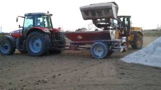 Planting Wholecrop 2011 Spreading Lime Part3 [upl. by Eachern]