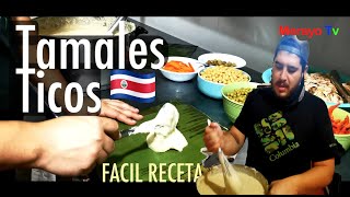 ¿Como hacer Tamales Navideños de Costa Rica facil receta [upl. by Salokkin]