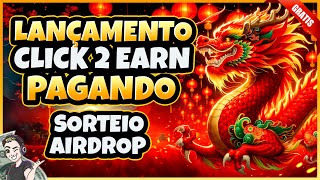 NOVO JOGO NFT CLICK TO EARN PAGANDO MUITO  VEJA COMO GANHAR DINHEIRO JOGANDO CHINESE NY DRAGON [upl. by Enileme678]