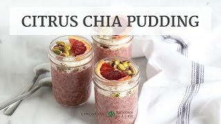 Quick amp Healthy Blood Orange Chia Pudding  Breakfast Recipe  Limoneira [upl. by Meekah]