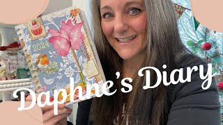 Daphne’s Diary 2024 with ASMR flip through end Chatty Intro [upl. by Krueger576]