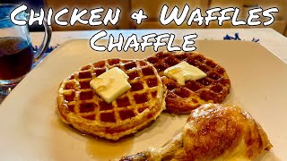 Chicken and Waffles Chaffle  Keto and Low Carb [upl. by Edsel]