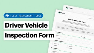 Creating a Driver Vehicle Inspection Form w Free Template  Fleet Management Tools [upl. by Boutis534]