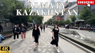 Kazakhstan Almaty city walking tour 4k 🇰🇿 [upl. by Kimbra239]