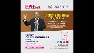 INTERNATIONAL FORUM FOR PROMOTING HOMOEOPATHY  IFPH  1285 [upl. by Oremar]