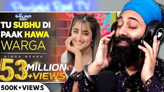 Indian Reaction on Tu Subhu Di Paak Hawa Warga  Nimra Mehra  PunjabiReel TV [upl. by Annasoh]