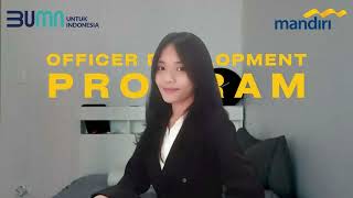 Officer Development Program ODP Bank Mandiri 2024  Biggest Achievement Rabeka Gracia Gurusinga [upl. by Aveer]