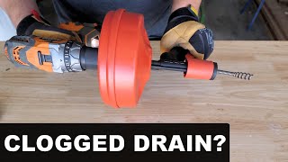 How to Use a Drum Auger  Clogged Drain [upl. by Pearla43]