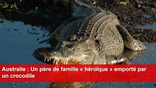 Australie  Un père de famille « héroïque » emporté par un crocodile [upl. by Refinneg]