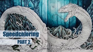 Mythomorphia Coloring Book  Speedcoloring  Color Along  BASILISK 2 [upl. by Eirised718]