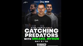 Vitaly X Sneako X Myron Catching Child PREDS •LIVE [upl. by Nueovas]