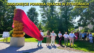 Odsłonięcie pomnika sękacza w Żytkiejmach powiat gołdapski [upl. by Tillie488]