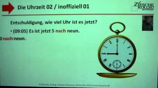 121 Deutsch lernen A1 Die Uhrzeit 02 inoffziell01 [upl. by Sandy166]