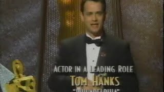 Tom Hanks winning Best Actor for Philadelphia [upl. by Ezekiel]