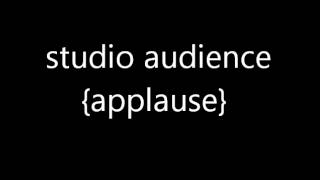 studio audience applause sound FX [upl. by Salas463]