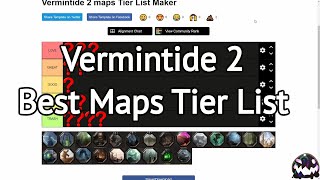 My Ranking of all Maps in Vermintide 2 [upl. by Grubb843]