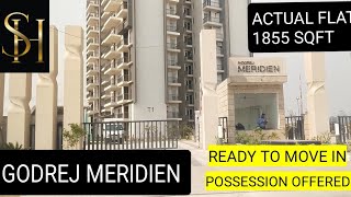 GODREJ MERIDIAN  1855 sqft READY TO MOVE IN  ACTUAL FLAT [upl. by Alano]