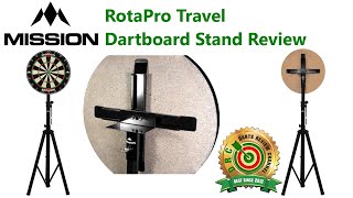 Mission RotaPro Travel Dartboard Stand Review [upl. by Anielram]