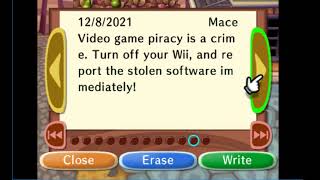 Animal Crossing City Folk Anti Piracy Measure [upl. by Klenk]