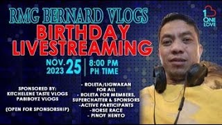 RMG BERNARD VLOGSLIVESTREAMPAANGAT PROGRAM [upl. by Aicener]