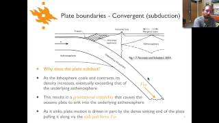 Geodynamics  Lecture 22 Convergent plate boundaries [upl. by Geof]