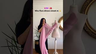 Diktiğimiz bu elbiseye flora diyebiliriz 🥳🌸💗 part1 shorts sewing sew diy [upl. by Narcho330]