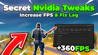 BEST NVIDIA Settings to Boost FPS in Fortnite Chapter 6  Max FPS amp Zero Input Delay [upl. by Akanke]