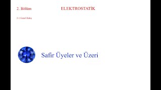 EMAT21 Elektrostatik Statik Elektrik alanlar giriş coulomb yasası gauss yasa elektromanyetik [upl. by Joycelin]