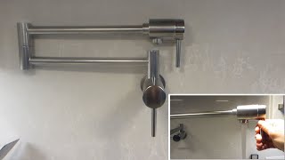 Delta Pot Filler Faucet 1165LFSS Demo [upl. by Nilorac]