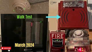 Fire Alarm System March 2024 Walk Test [upl. by Egnalos]