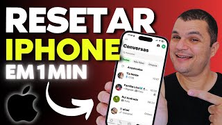 COMO RESETAR O IPHONE IOS PARA AS CONFIGURAÇÕES DE FÁBRICA APAGANDO TODOS OS ARQUIVOS PARA VENDER [upl. by Longerich]