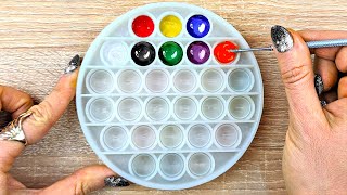 24 Colors Made from Just 3 Primary Colors  Acrylic Color Mixing Tutorial [upl. by Sid]