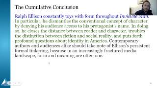 Literary Analysis Conclusions [upl. by Gambrill884]